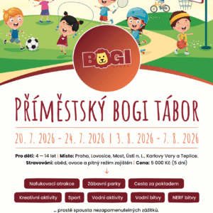 Příměstské BOGI tábory 19-23.7 a&nbsp;2-6.8 2027